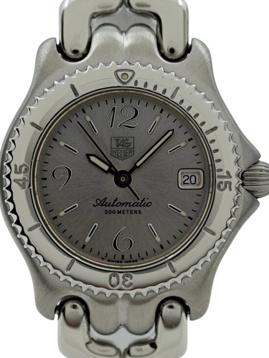 Tag Heuer 29mm Ladies Automatic SEL Link Silver Dial Swiss SS Watch Ref: WG2310!